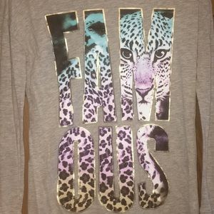 Justice Graphic Leopard Tee